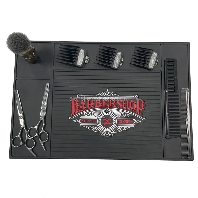 Barber Mat Reusable Barber Work Station Mat Anti Fatigue Mat Barber for Clippers Salon Tools