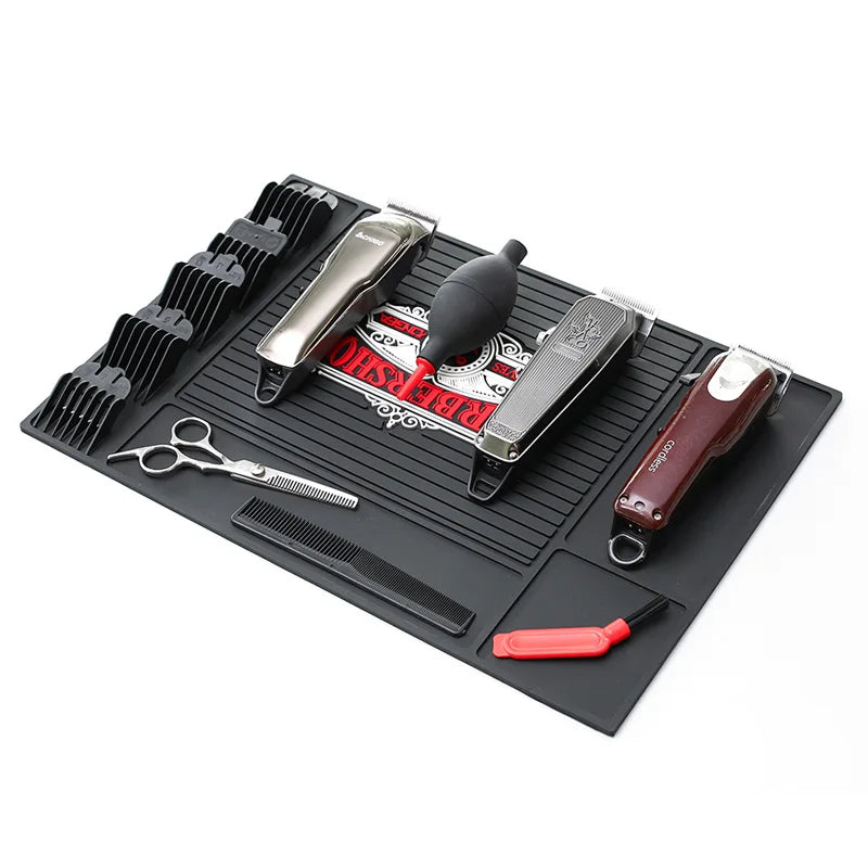 Barber Mat Reusable Barber Work Station Mat Anti Fatigue Mat Barber for Clippers Salon Tools